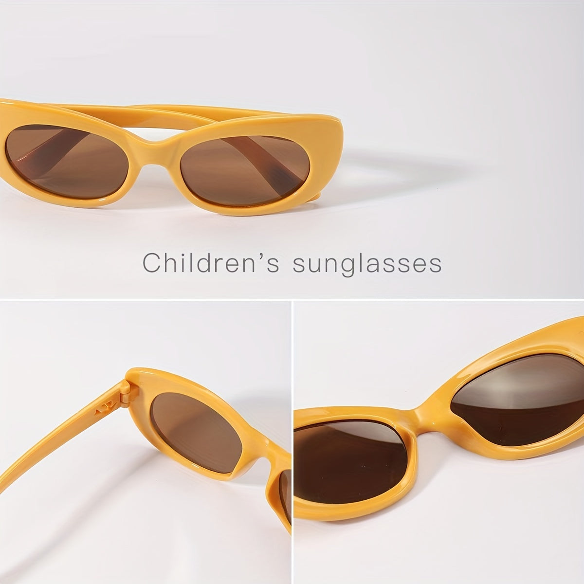 Kids Retro Oval Sunglasses UV Protection