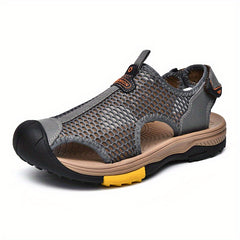 Men's Closed Toe Anti Collision Sandals Wear resistant Non Slip Beach Shoes