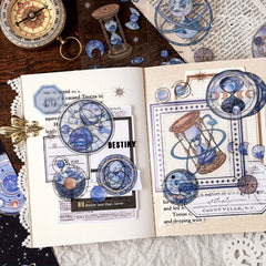6pcs Starry Sky Crystal Ink Journal Stickers