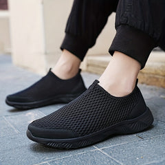 Men's Mesh Hollow Out Sneakers Slip On Walking Shoes