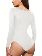 Long Sleeve Bodysuit Tummy Control Butt Lifting Body Shaper
