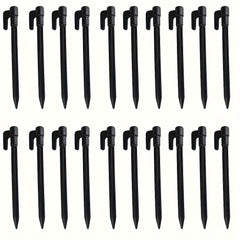 20PCS Plastic Tent Pegs Nails Outdoor Camping Stakes Windproof Beach Nails