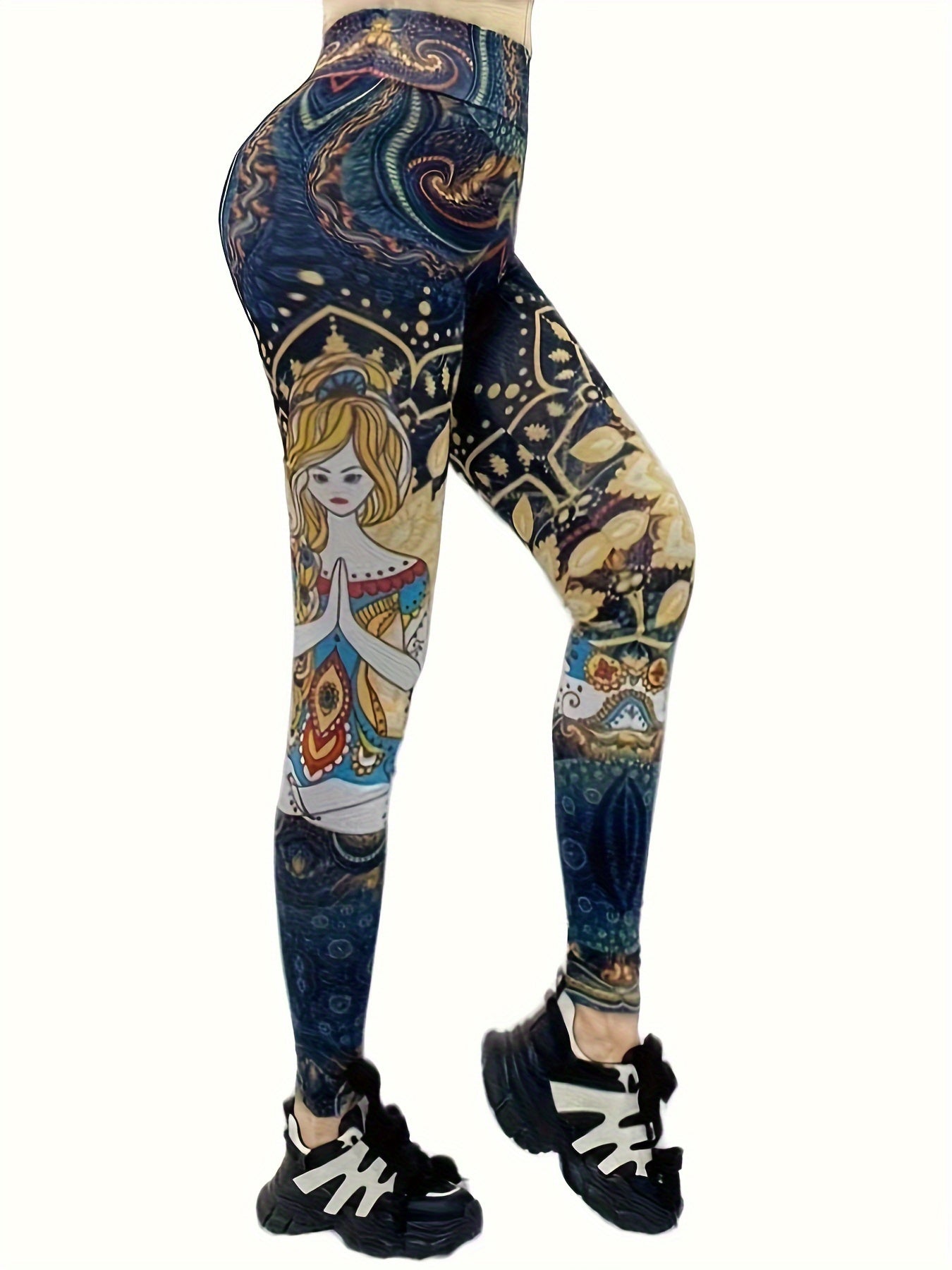 High Waist Tummy Control Fitness Leggings for Women