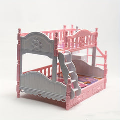 Mini Princess Bed Set for 12" Dolls - Dollhouse Accessories