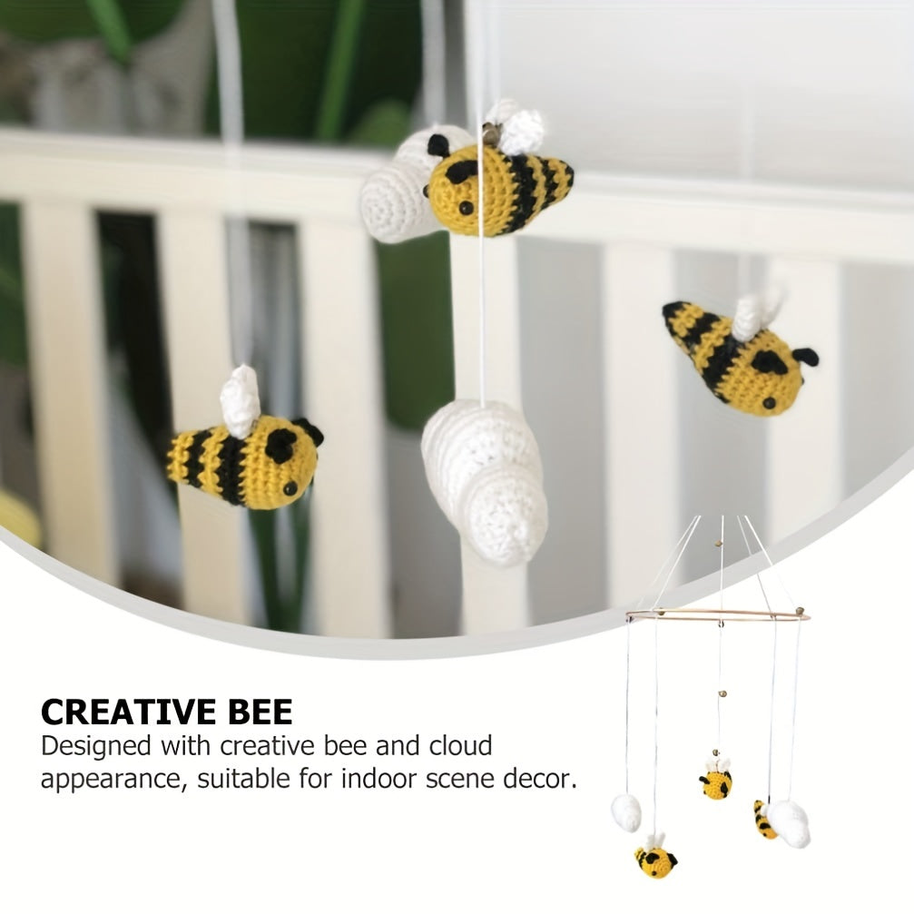 Hand Woven Crib Mobile with Cloud Bee Toys