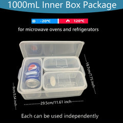2pcs Refrigerator Organizer Bins Food Storage Stackable Keeper Kitchen