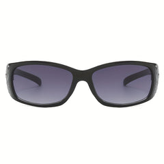 Rhinestone & Flower Pattern Sunglasses UV400