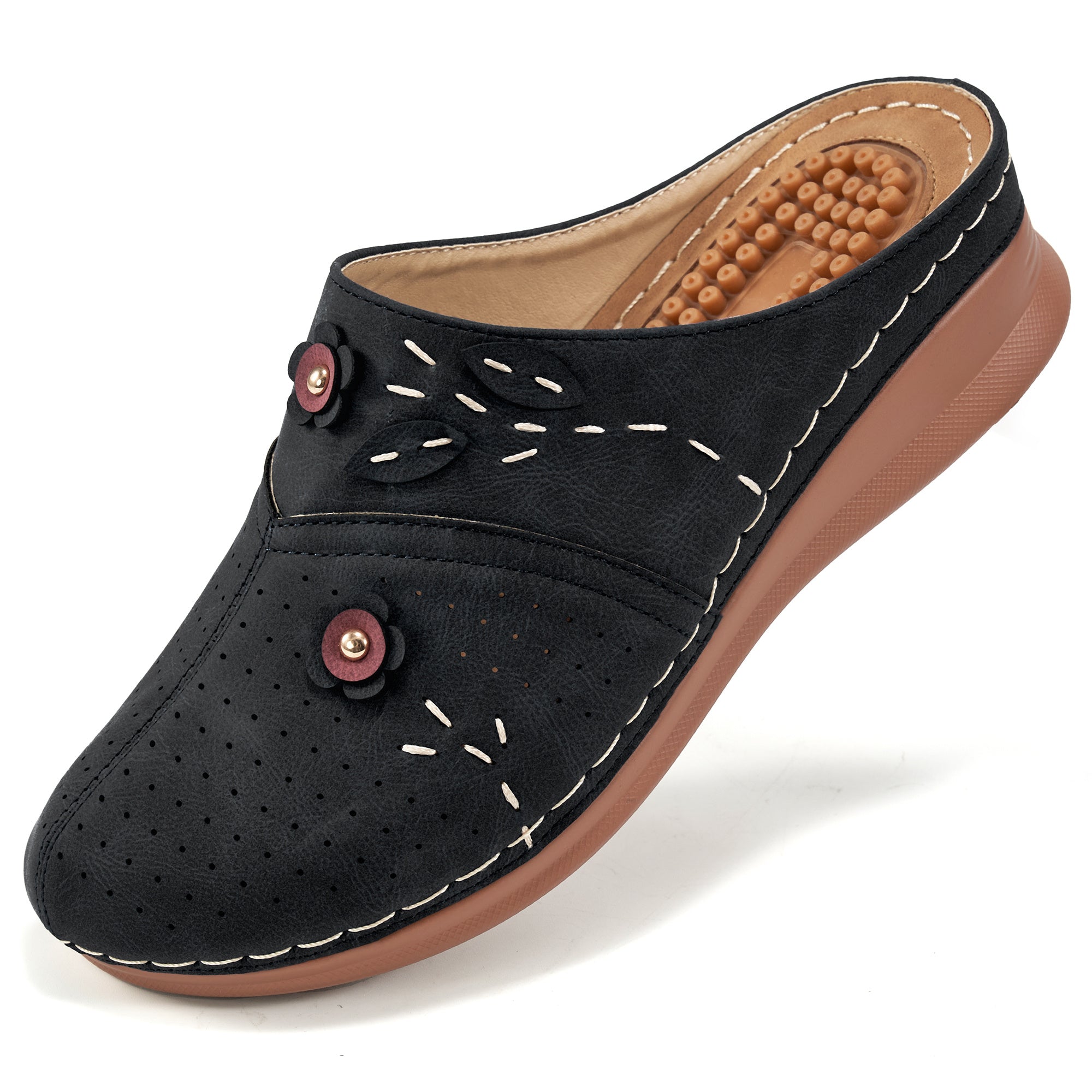 Women's Retro Massage Mules Comfort Sandals