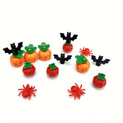 Halloween Stacking Blocks Set Spooky Pumpkin Heads Bats Spiders Ghost House
