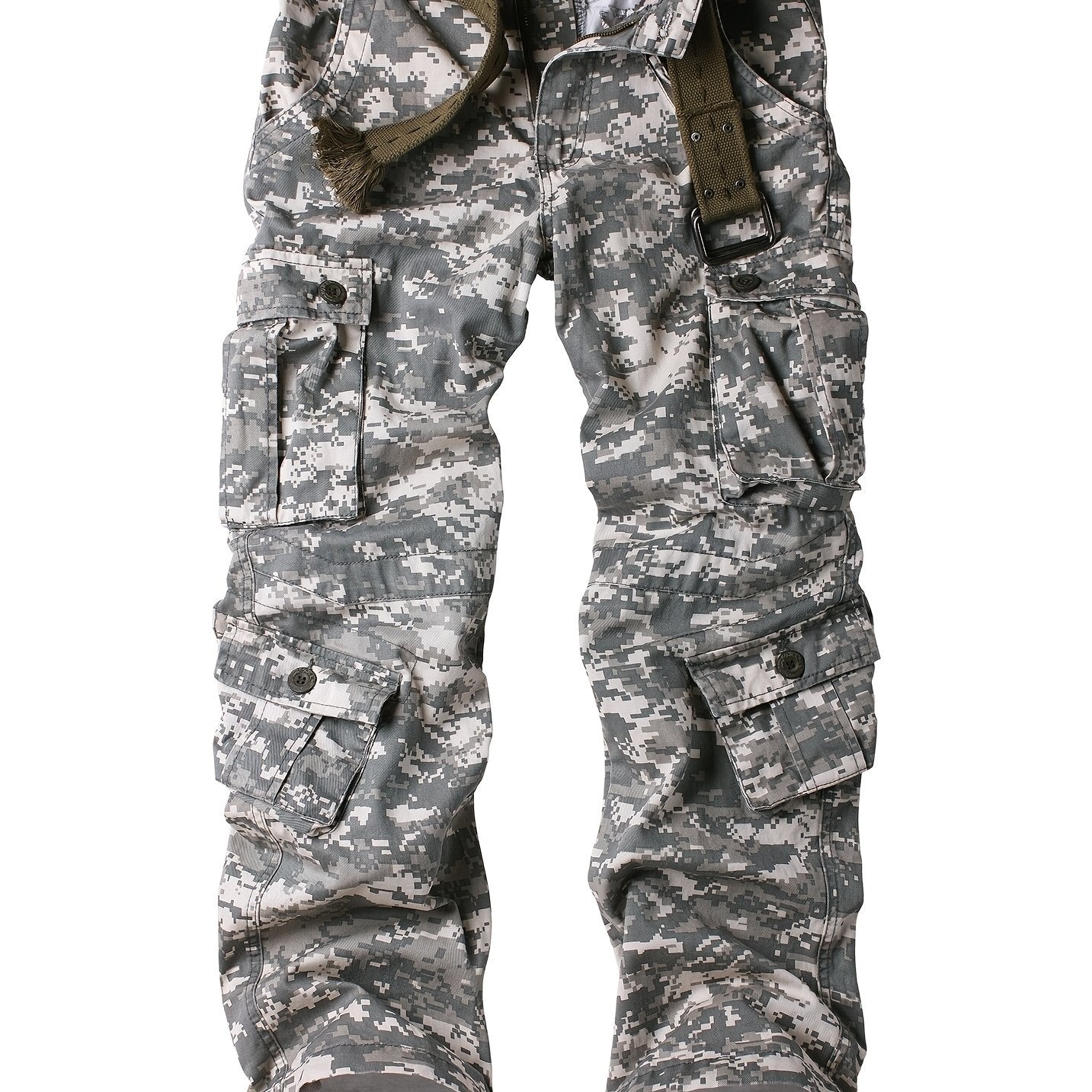 Men's Camo Cargo Pants with Pockets