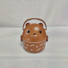 Bear-Shaped Leakproof Lunch Box with Handle