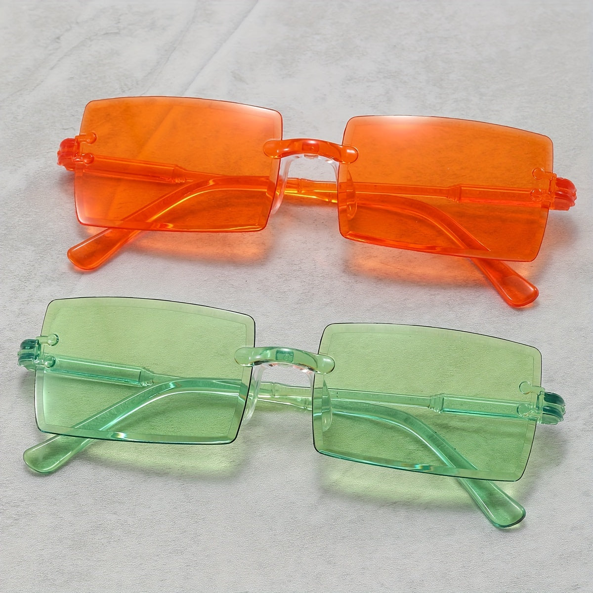 Personalized Small Square Frame Sunglasses for Men and Women