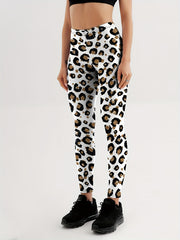 Leopard Print Lip Lifting Yoga Leggings Activewear