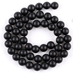 Matte Stone Round Beads DIY Bracelets Necklace 15inches Strand