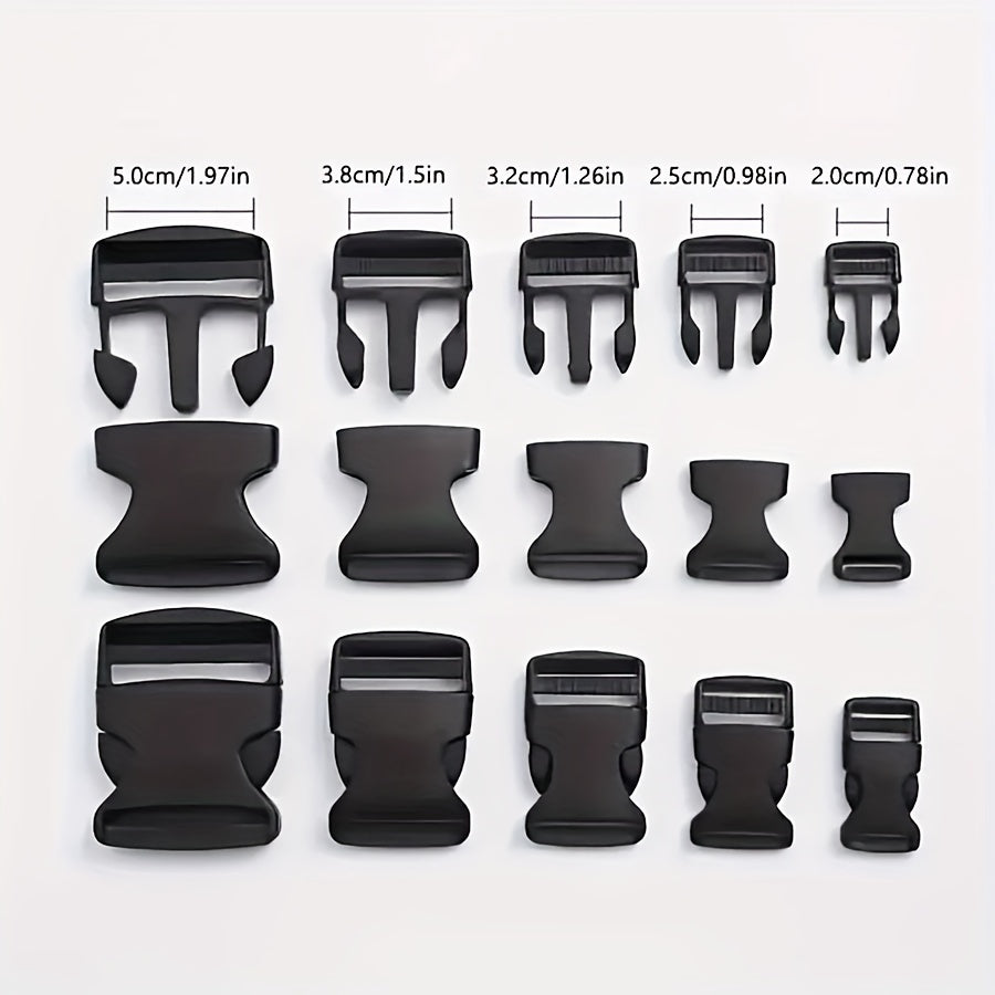 4pcs Plastic School Bag Buckle Backpack Strap Adjustment Buckle
