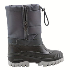 Boys' High Top Snow Boots Warm Cozy Non Slip Plush Lined Hiking Shoes