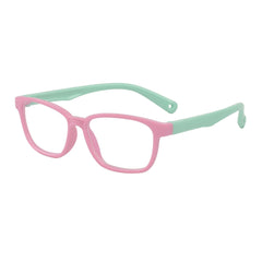 Girl's Square Frame Light Blocking Glasses Age 3-10 Anti Glare & Eyestrain