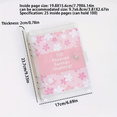 100 Savings Challenge Binder Money Saving Binder Savings Challenges Book