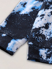 Boy's 2pcs Starry Night Hoodie & Sweatpants Set Spring Fall Outfit