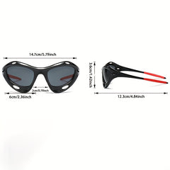 Y2K Shield Sunglasses Gradient Lens Glasses UV400