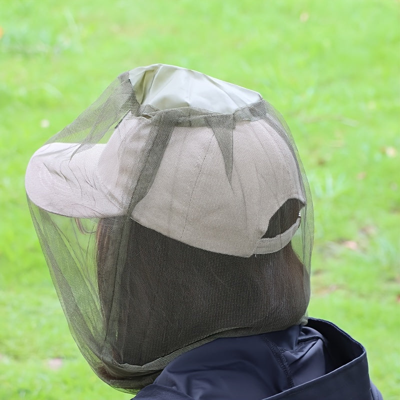 2pcs Fishing Night Hat Insect Anti-mosquito Sunscreen Hat Men Women Anti-bee Hat