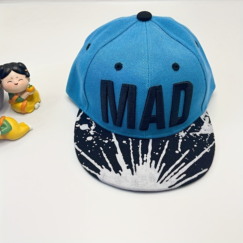 Kids Baseball Hat Boy Hip hop Cap Spring Autumn Flat Brim Hat