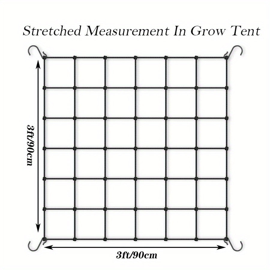 Heavy Duty Elastic Net for Grow Tent and Garden Climbing Plants