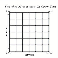 Heavy Duty Elastic Net for Grow Tent and Garden Climbing Plants