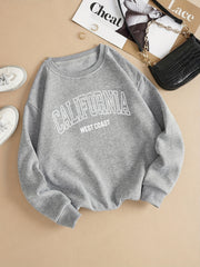 Casual Crew Neck Sweatshirt for Women