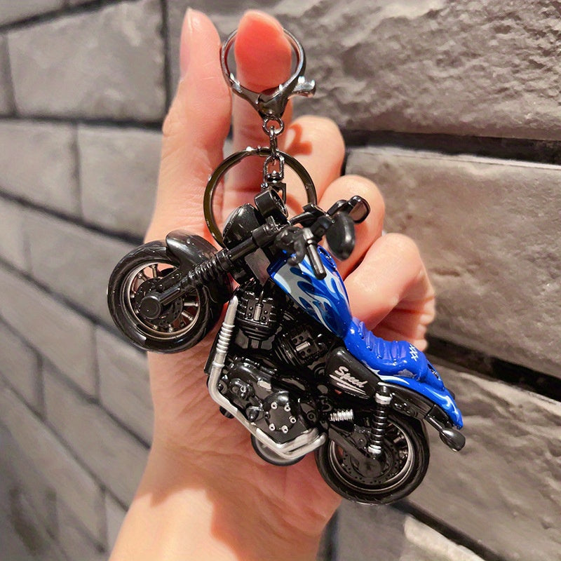 Hip Hop Motorcycle Doll Keychain For Men