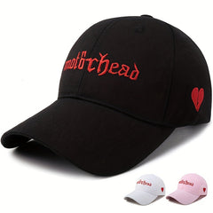 Gothic Letter Embroidery Baseball Cap Breathable Dad Hat Adjustable