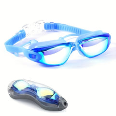Waterproof Anti-fog Electroplating Swim Goggles Unisex Adults