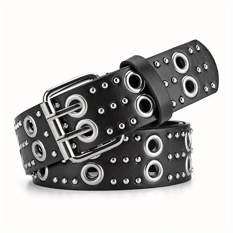 Rivet Wide Waist Belts Hip Hop Pants Jeans Belts Unisex