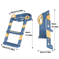 Kids Foldable Toilet Seat with Ladder for Potty Training