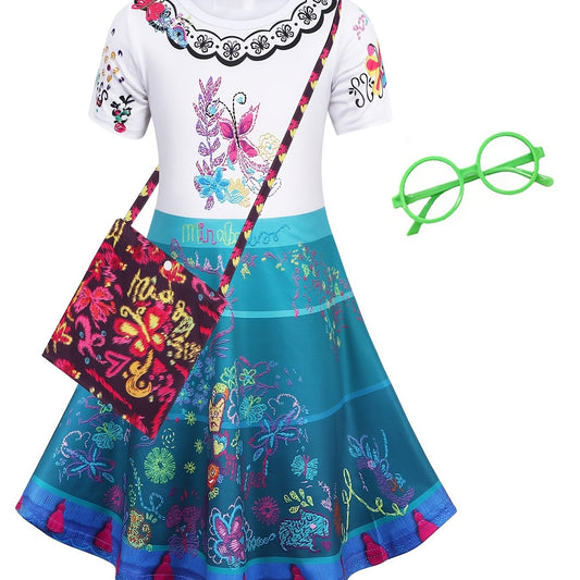 Girls Princess Dress Costume Dress Up Birthday Party Christmas Cosplay