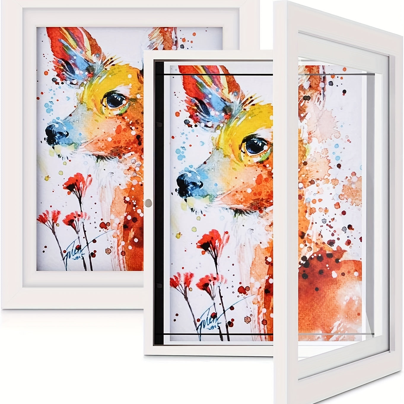Kids Art Frames Painting Decoration Painting Flip Frame