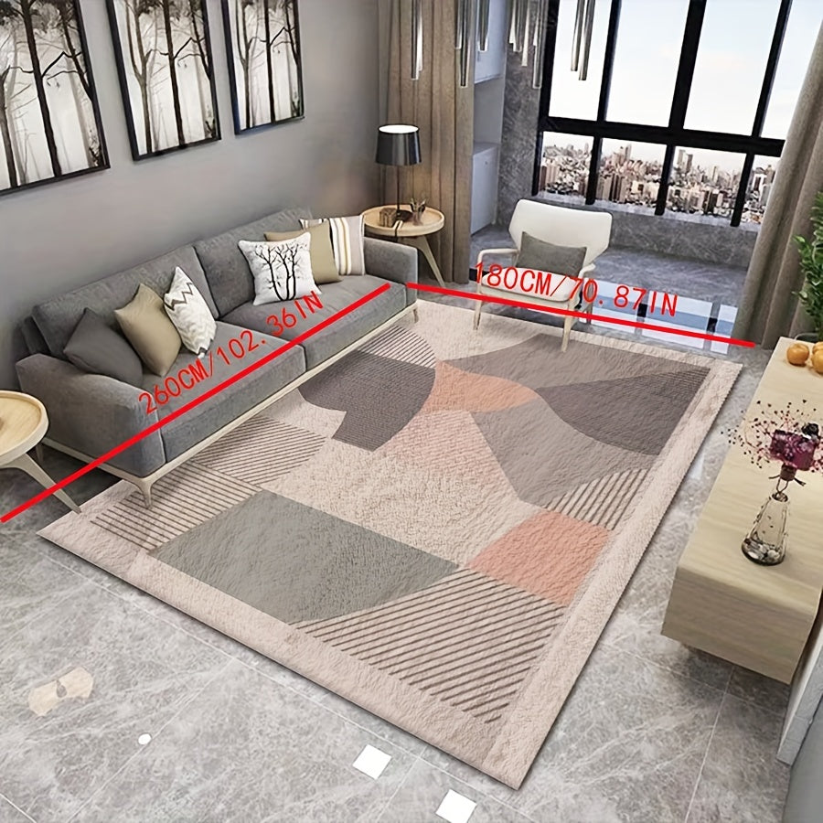 Soft Faux Cashmere Area Rug Non Slip Machine Washable Anti Fatigue Mat
