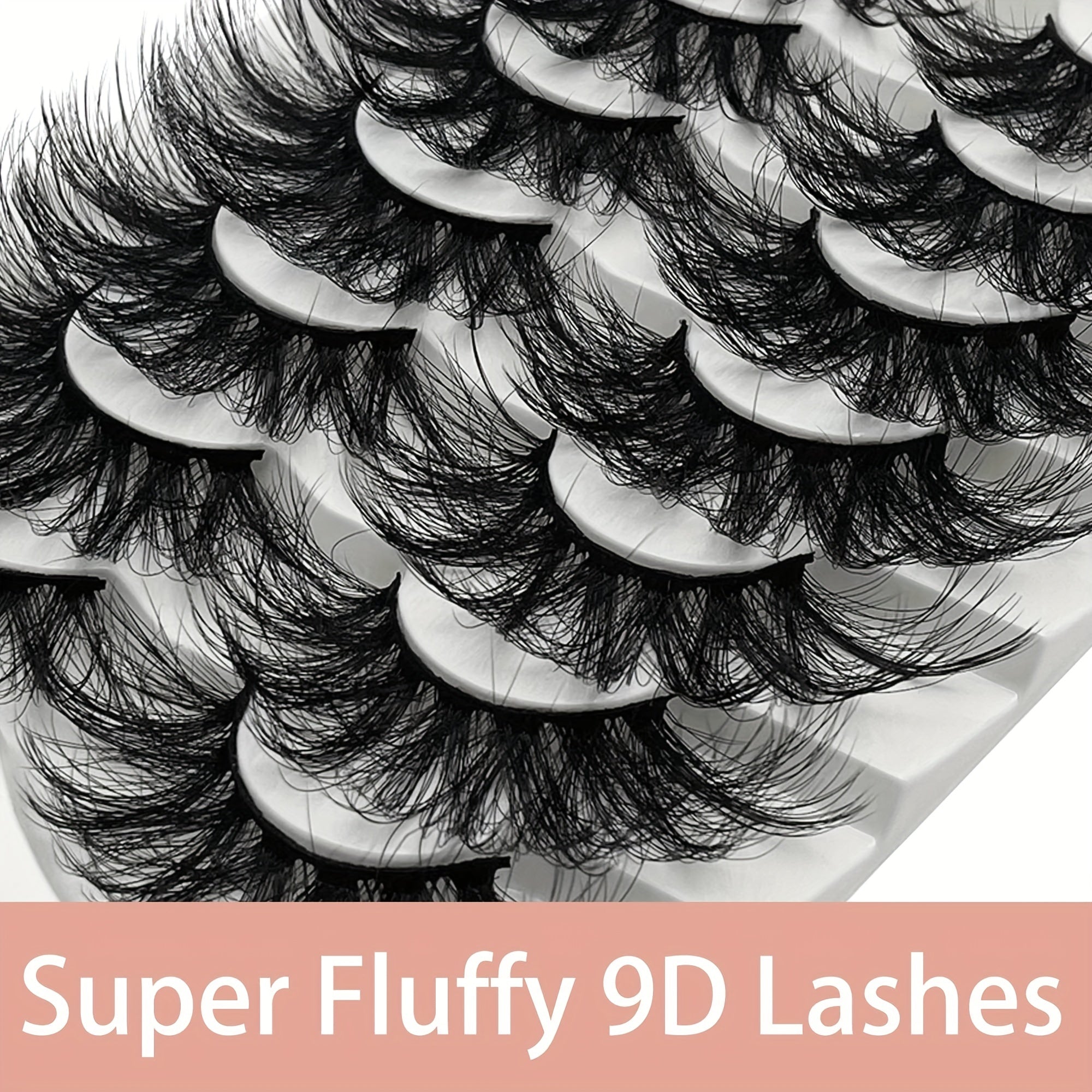 Fluffy 25mm 9D Volume Faux Mink Lashes Halloween Cosmetics