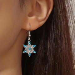 Snowflake Dangle Earrings for Girls