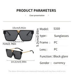 Vintage Metal Temple Sunglasses Women's Eyewear