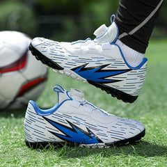 Boy's Turf Football Boots Rotating Buckle TF Soccer Cleats