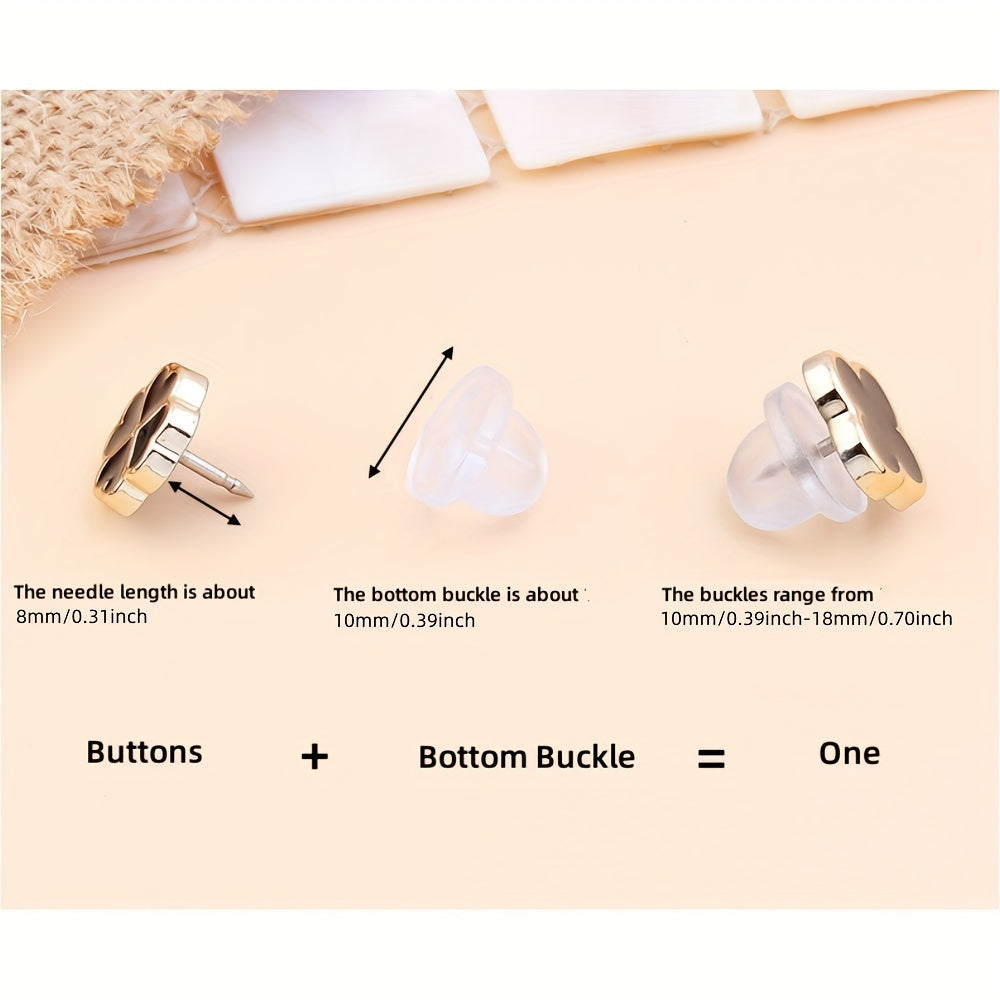 10pcs Silicone Shirt & Collar Non Slip Buckles Easy to Use