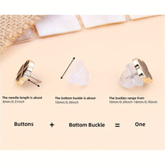 10pcs Silicone Shirt & Collar Non Slip Buckles Easy to Use
