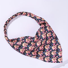 5pcs Halloween Head Scarf Pumpkin Skull Print Triangle Bandanas Hairband