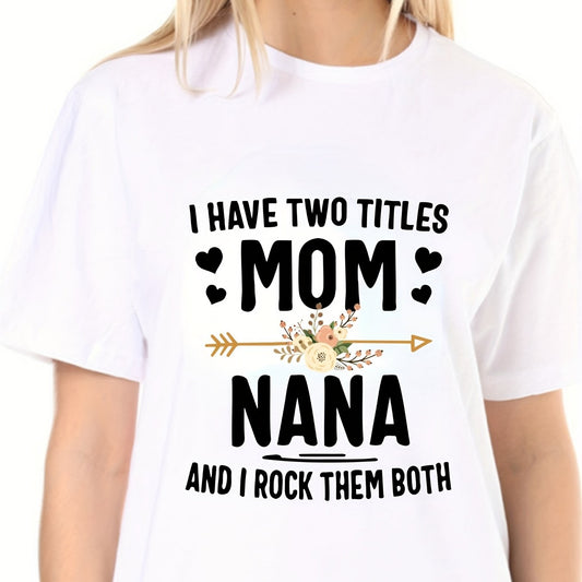 Street Style Crew Neck T-shirt for Women