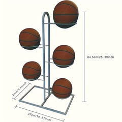 Ball Storage Rack Basketball Display Stand Portable Outdoor Ball Stand Holder