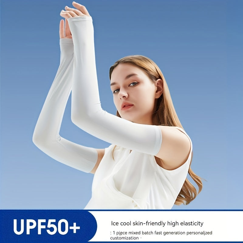 Sunblock Cooling Ice Arm Sleeves UV Protection Unisex