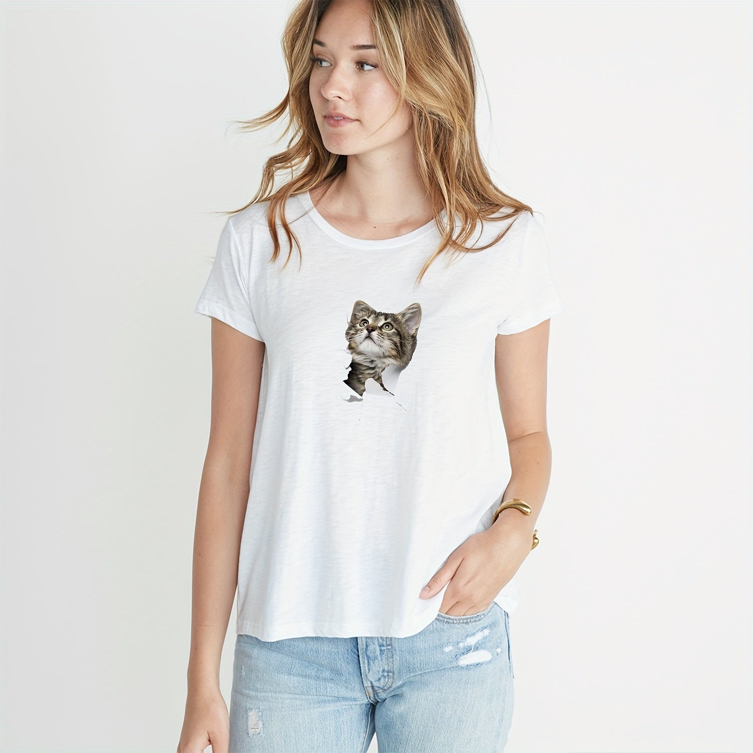 2pcs 3D Cat Iron Stickers for DIY T Shirt Backpack Hat