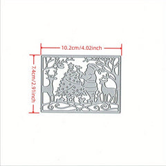 1pc Santa Claus Border Cover Cutting Mold For DIY Scrapbooking