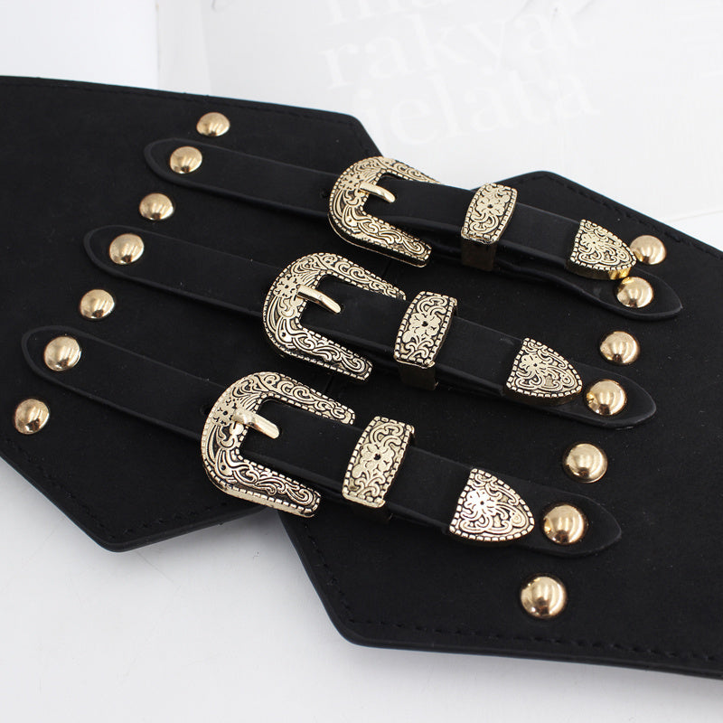 Women's Western Corset Belt Elastic Waist Belts for Dresses